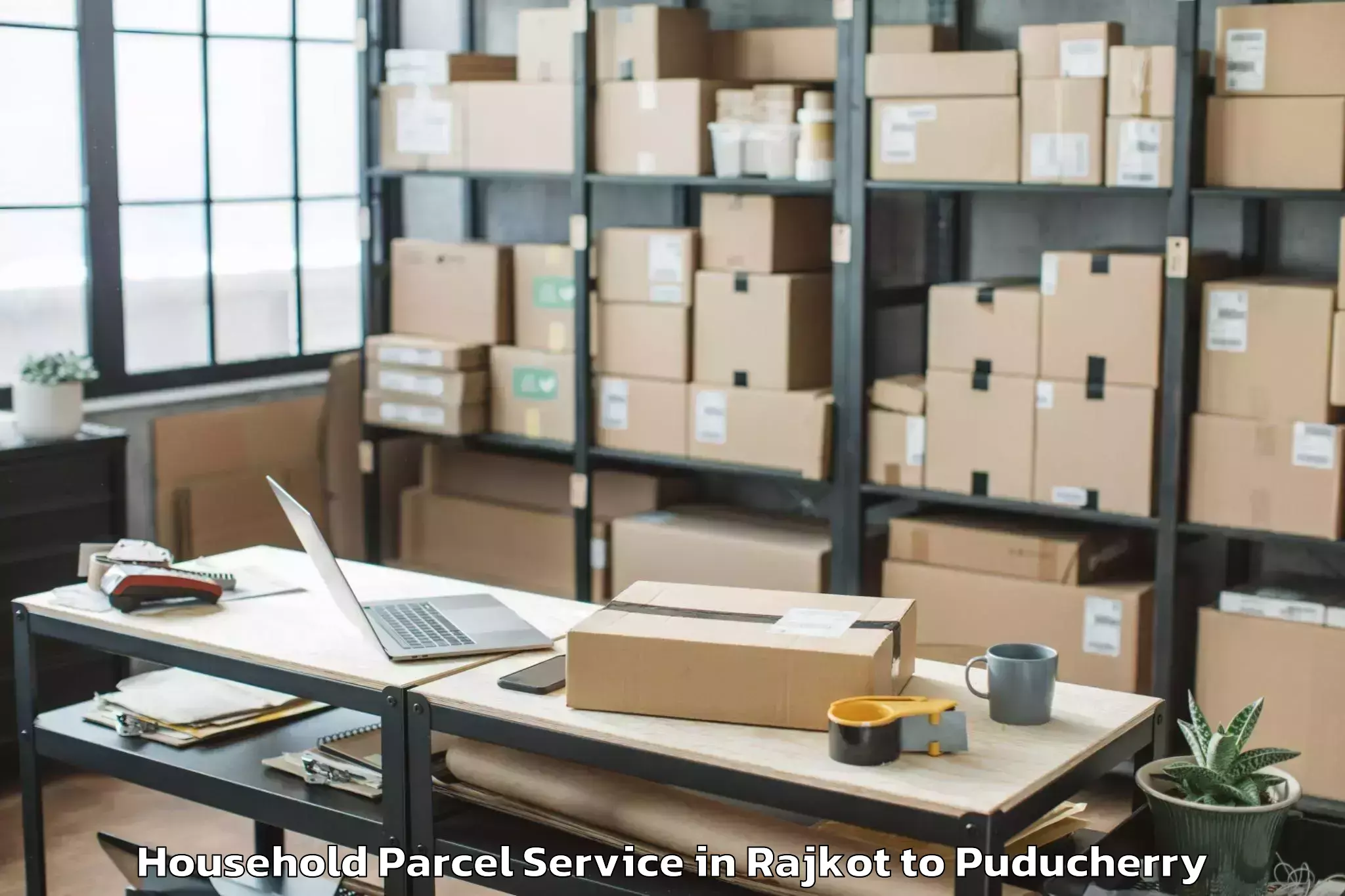 Easy Rajkot to Karaikal Port Household Parcel Booking